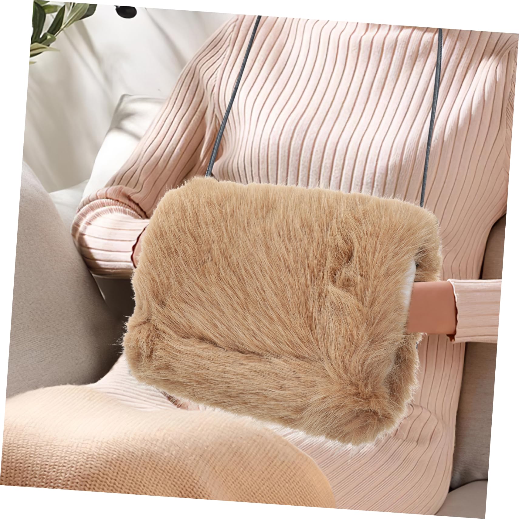 COLLBATH Faux Fur Muffs Hand Warmer Gloves Women's Winter Warm Pouch for Hands Muff