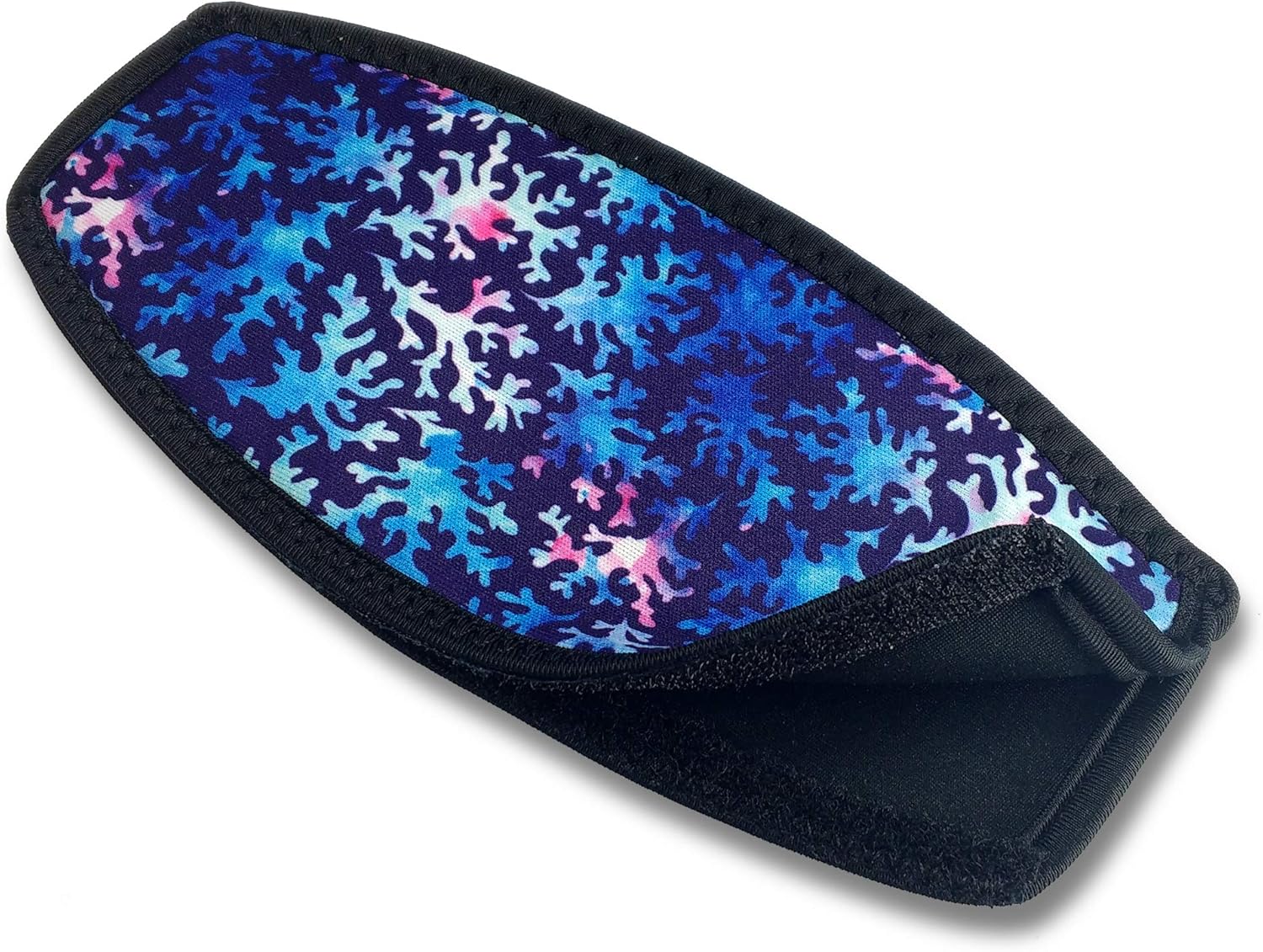 Flow Scuba Gear Diving Slap Strap with Hook and Loop Fastener - Neoprene Cover for Dive and Snorkel Mask Straps