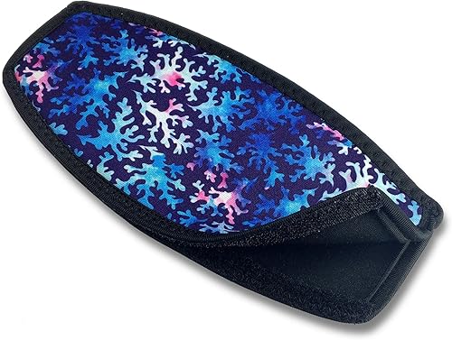 Flow Scuba Gear - Correa de buceo con cierre de gancho y bucle, funda de neopreno para correas de máscara de buceo y esnórquel