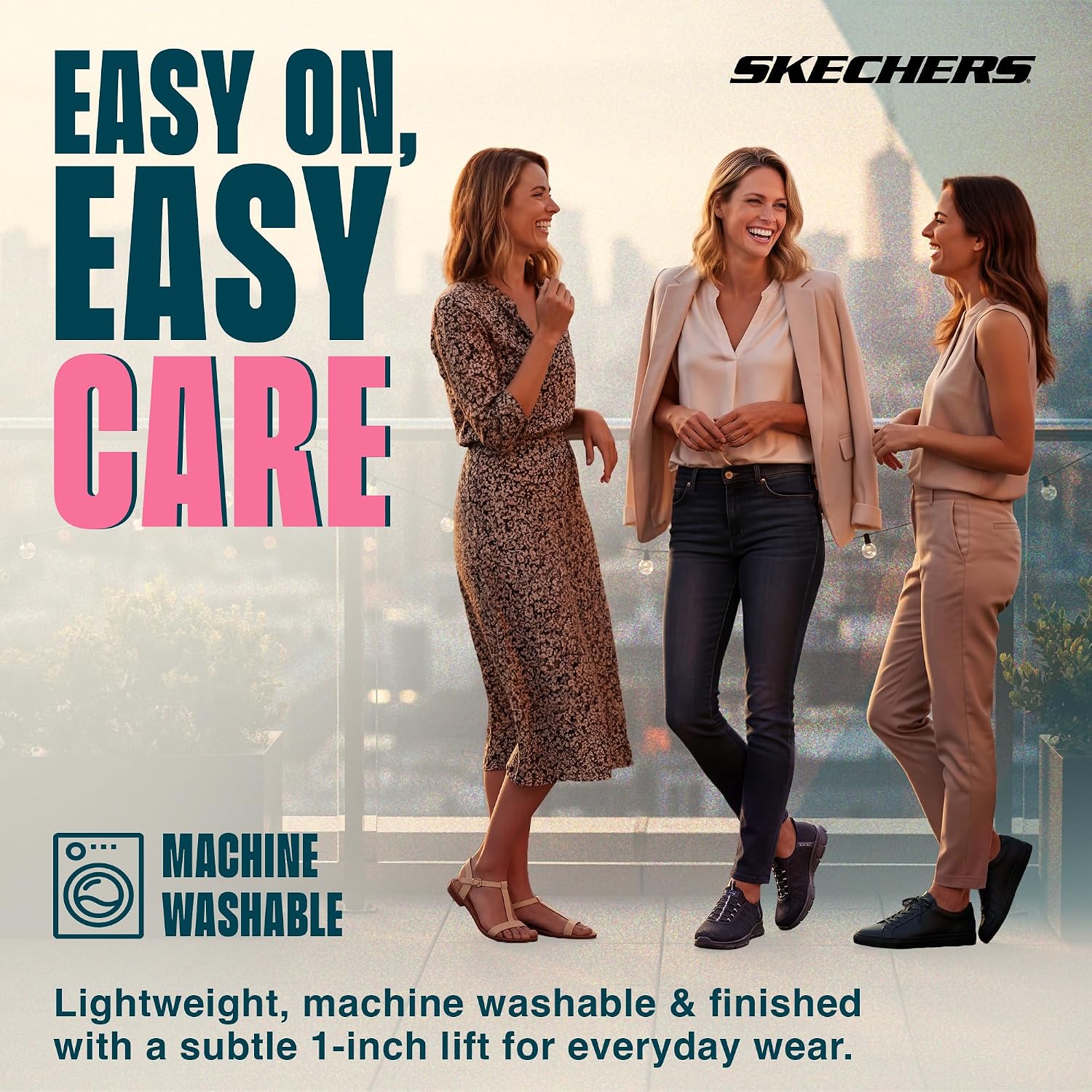 Skechers Women's Brilliance - Night Shift Hands Free Slip-ins | Modern Comfort Casual, Slip-ins, Air-Cooled Memory Foam, Machine Washable, Vegan