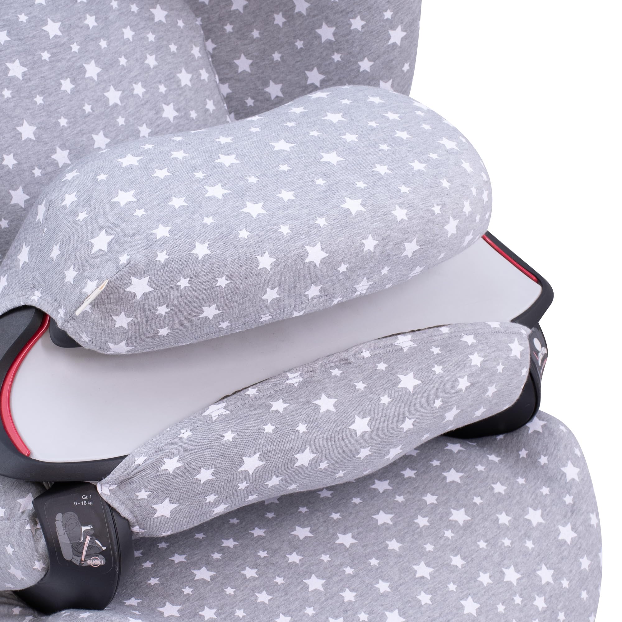 JYOKO KIDS Pokrowiec na fotelik samochodowy kompatybilny z Cybex Pallas M - S Fix (White Star)