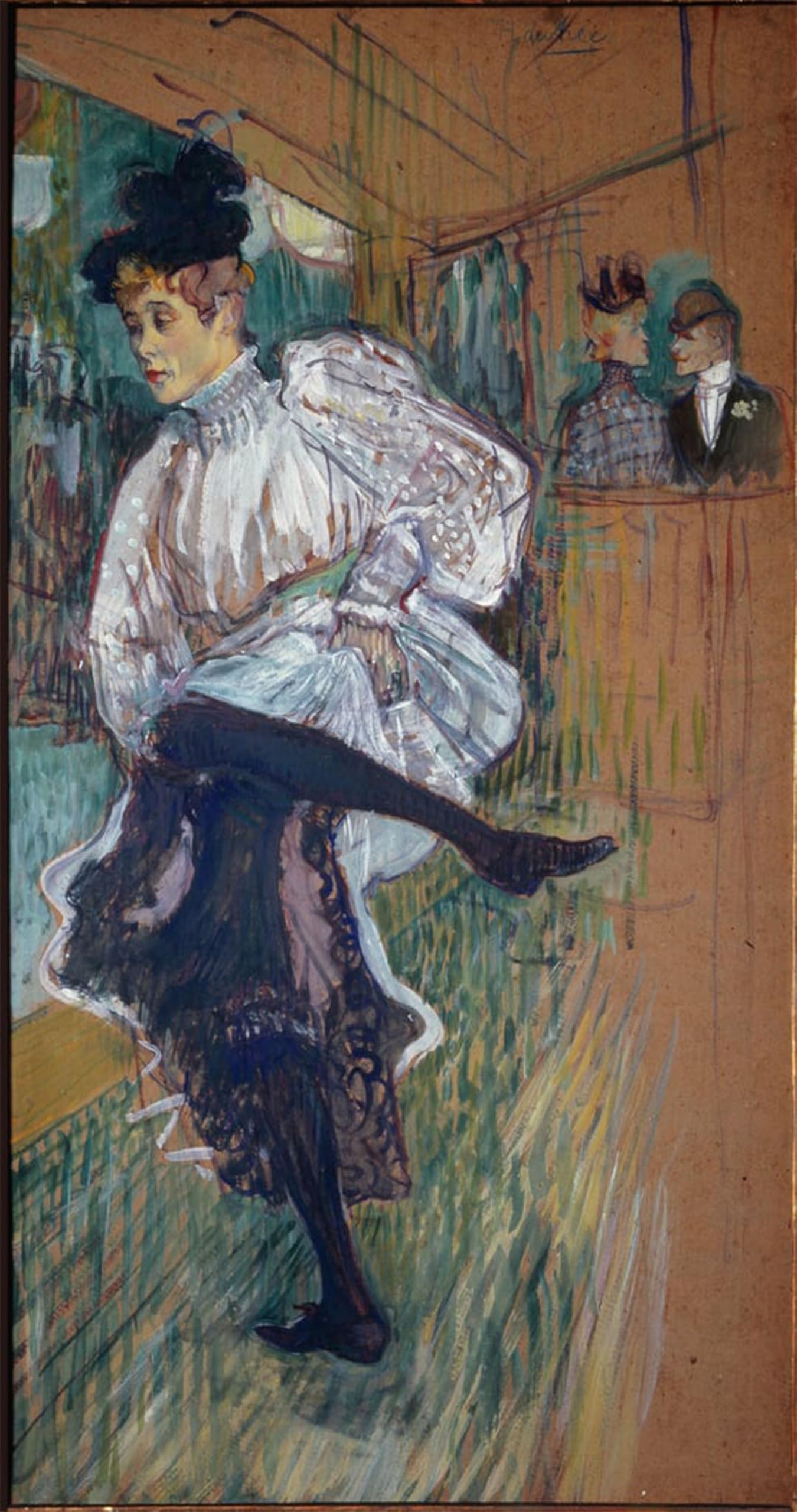 POSTERIIk Vintage Classic Picture Landscape Artwork Jane Avril Dancing by Henri De Toulouse Lautrec Portrait Canvas Painting for Office Home Decor 60x90cm