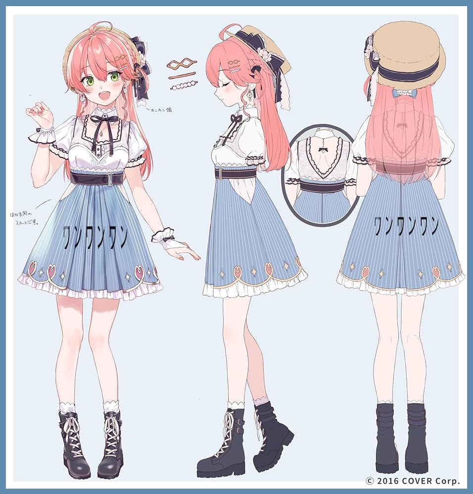 さくらみこ　コスプレ衣装＋ウィッグ　Lサイズ バーチャルYouTuber VTuber 櫻巫女 さくらみこ コスプレ衣装