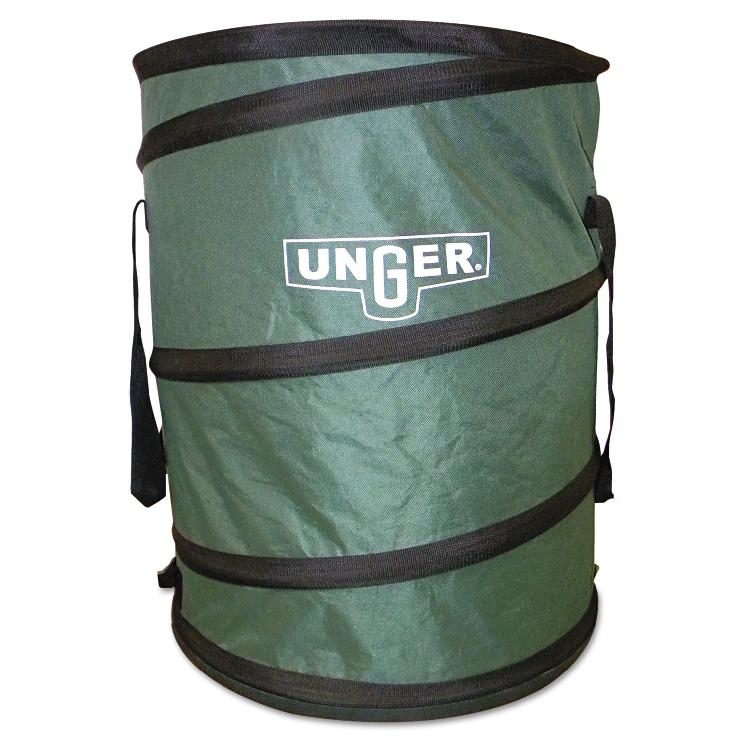 UNGER Nifty Naber Bagger (Gartenabfallsack, aufklappbare mobile Müllsammeltonne, Fassungsvermögen 180 Liter) NB 300 | 180 l, grün