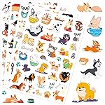 Cute Dog Stickers Puppy Pet Decal Sticker 780 Counts Party Gifts Goodie Bags Decor School Reward Animal Birthday Party Favors Vinyl Waterproof Dog Water Bottle Laptop Stickers Invitation Decor