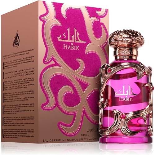 Lattafa Habik – Floral, Fruity, Fresh, Musky – Eau de Parfum Spray Long-Lasting Fragrance for Women, 3.4 Ounce / 100 ml
