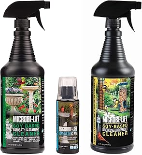 MICROBE-LIFT Bird Bath Clear Two-in-One Water Cleaner and Surface Treatment for Outdoor Birdbaths and Fountains, Safe for Birds, Fish, and Frogs, Plus Soy-Based Cleaner Bundle
