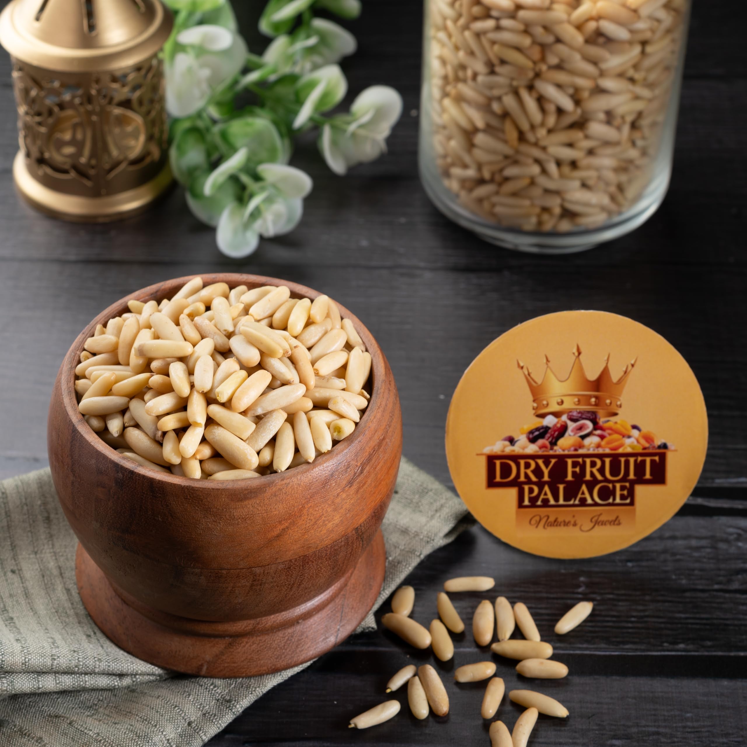 Dry Fruit Palace Premium Pine Nut Kernels, Raw Pine Nuts (50 gm)