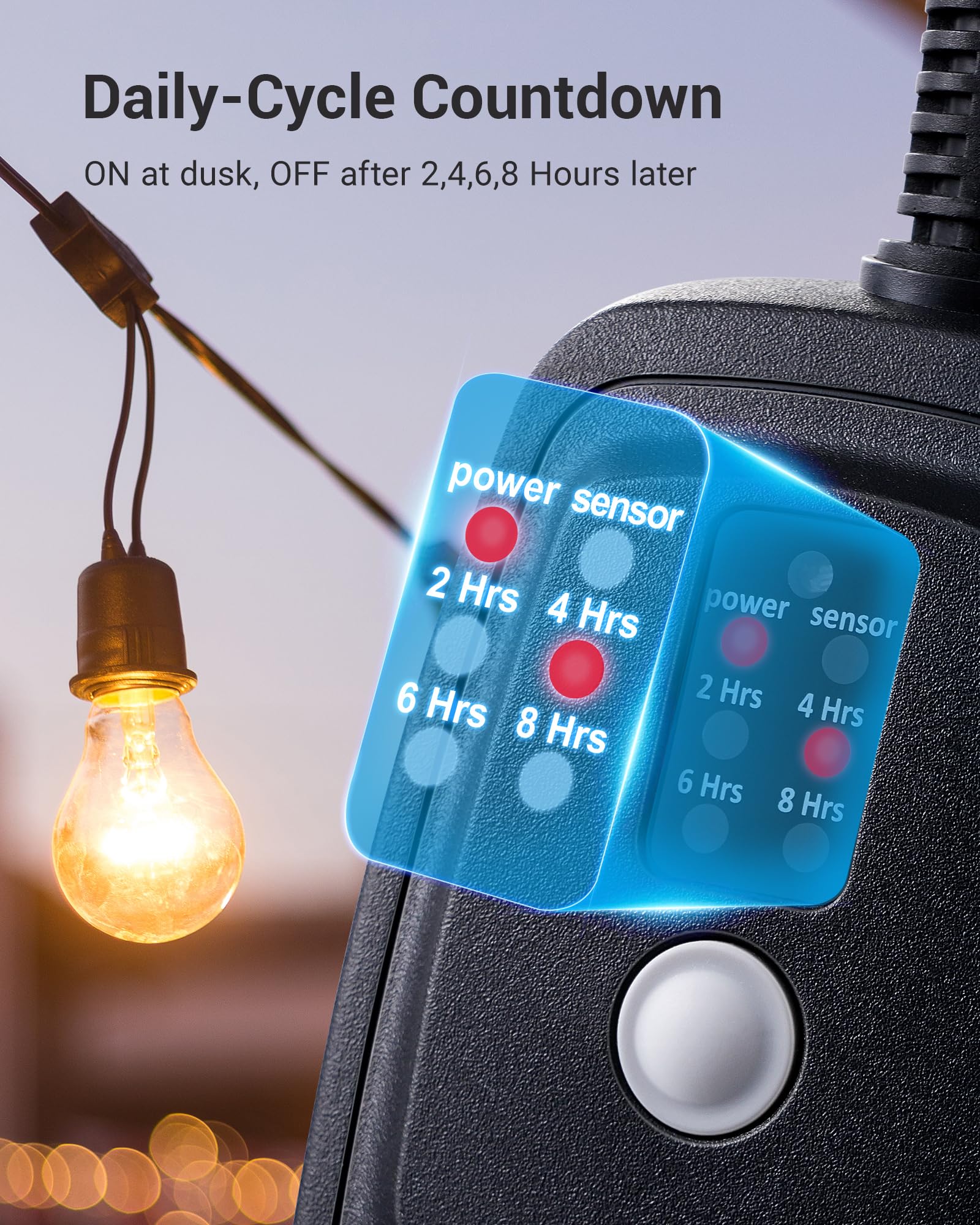 DEWENWILS Outdoor Timer For Christmas Lights, Waterproof