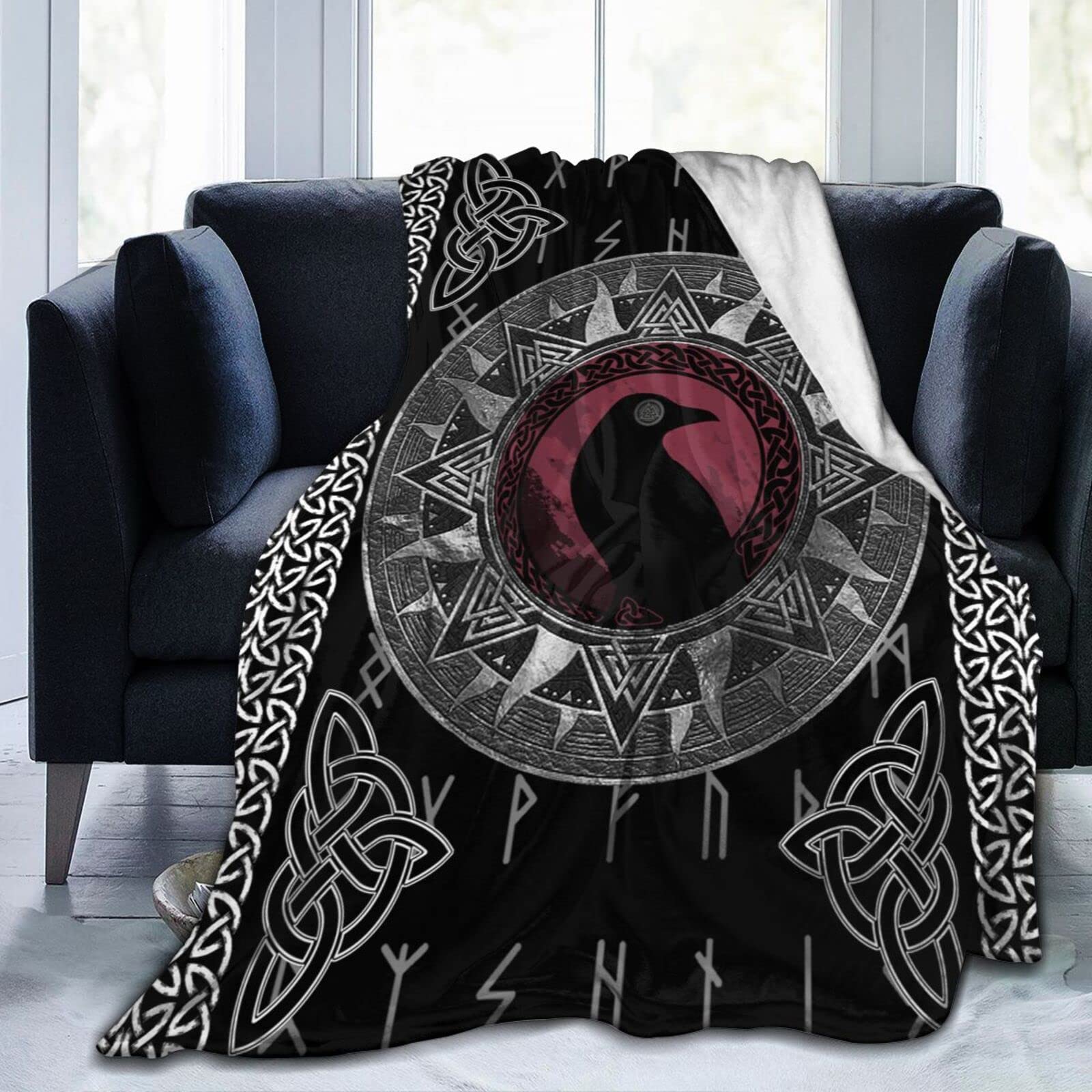 Coperta in micropile leggera e super morbida, 127 x 101 cm, romantica