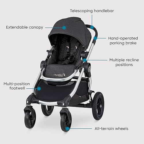 Miniatura 6 de Baby Jogger City Select - Sistema de viaje  Cochecito de bebé con asiento de coche City Go 2  Combo de asiento de coche con 16 formas de conducir,