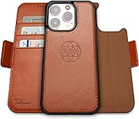 Vista 28 de Dreem Fibonacci - Funda tipo cartera para iPhone 14 Plus Funda desmontable de piel vegana 2 en 1 con soporte integrado, soporte para tarjetas