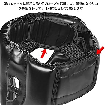 Amazon | Raytos ヘッドギア ボクシング 【軽量210g PU製、180度