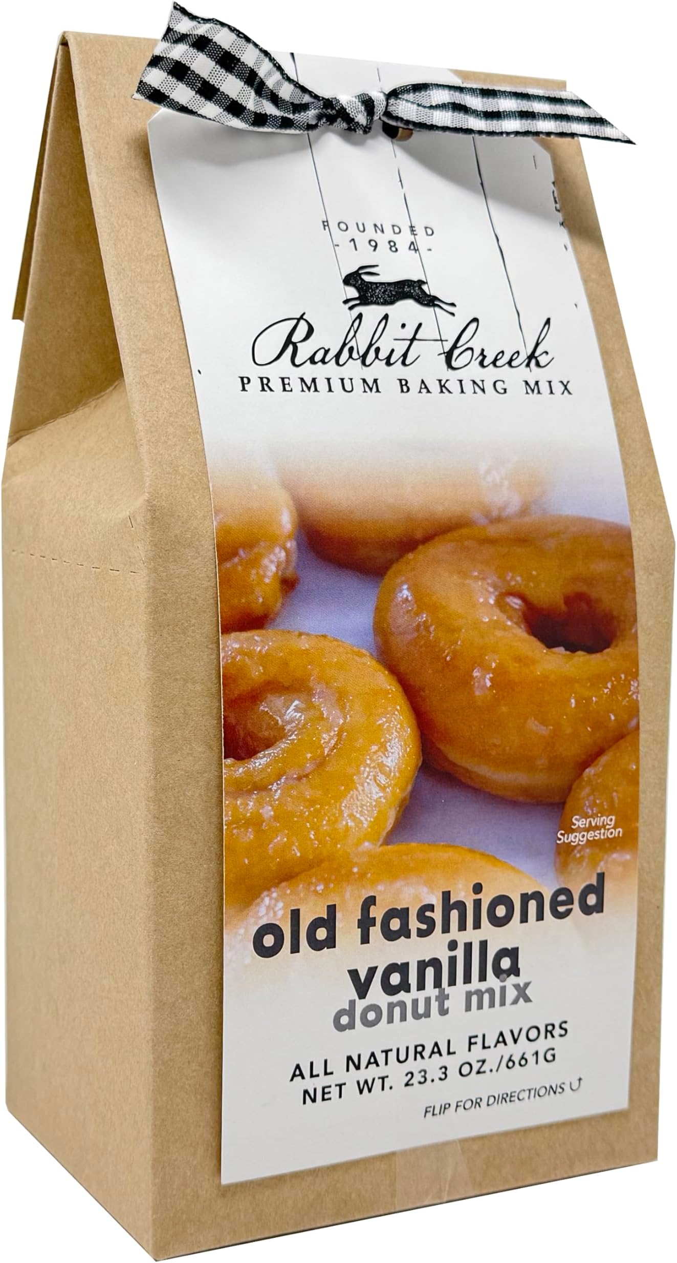 Rabbit Creek Old Fashioned Vanilla Glazed Donuts Mix – With Glaze Included – Baked Donuts, Not Fried – Donut Baking Mix