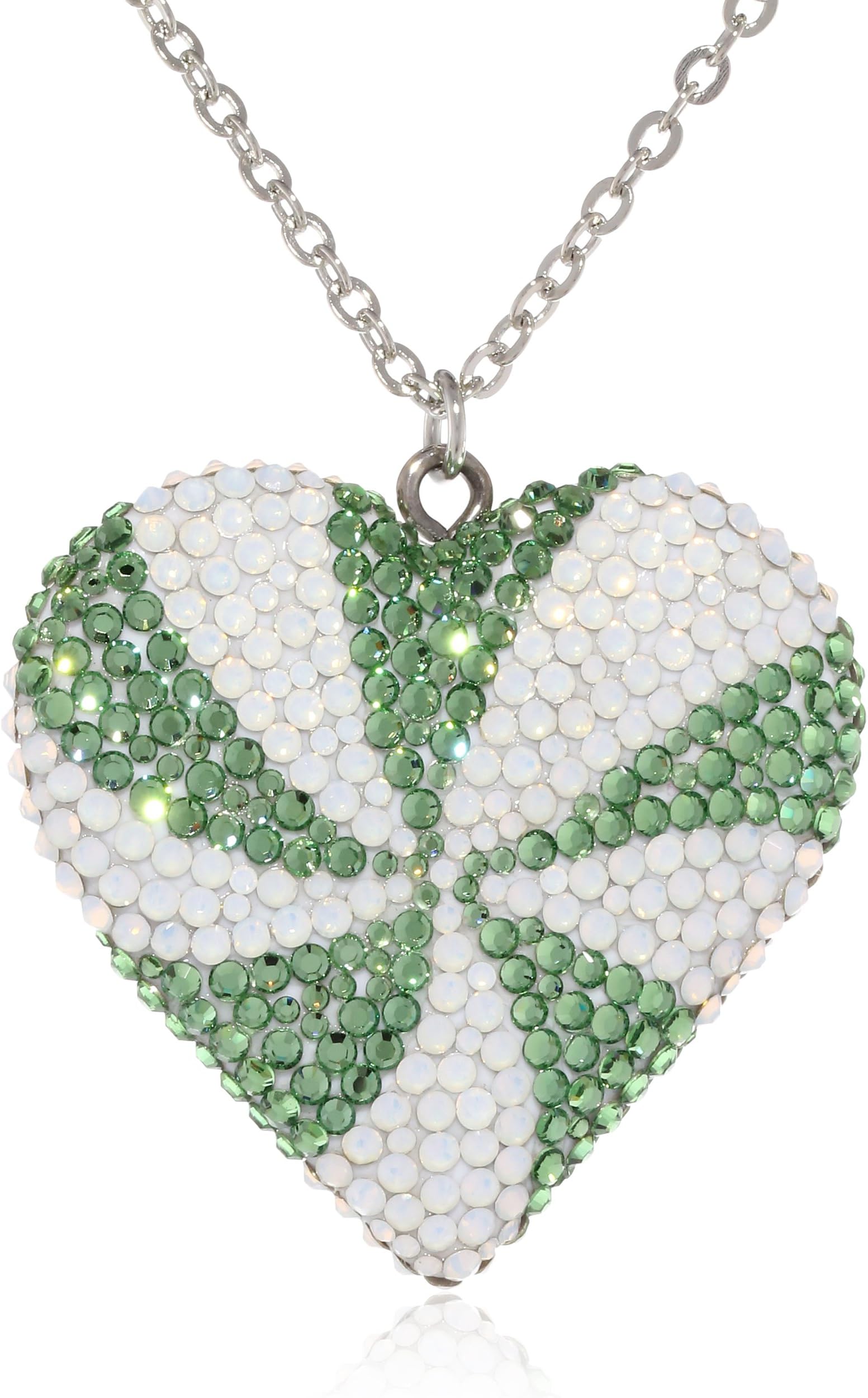 Tarina Tarantino Kaleidoscope Spearmint Heart Necklace, 19.5"