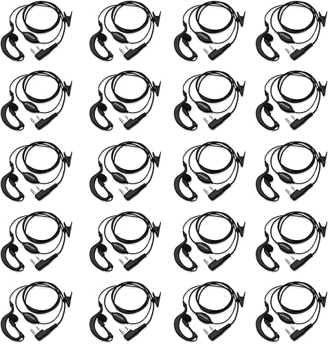 abcGoodefg Auriculares con clip de oreja en forma de G compatible con Kenwood PUXING Baofeng UV-5R UV-82 BF-UV5R TYT UV-5RA HYT 666s 777s 888s