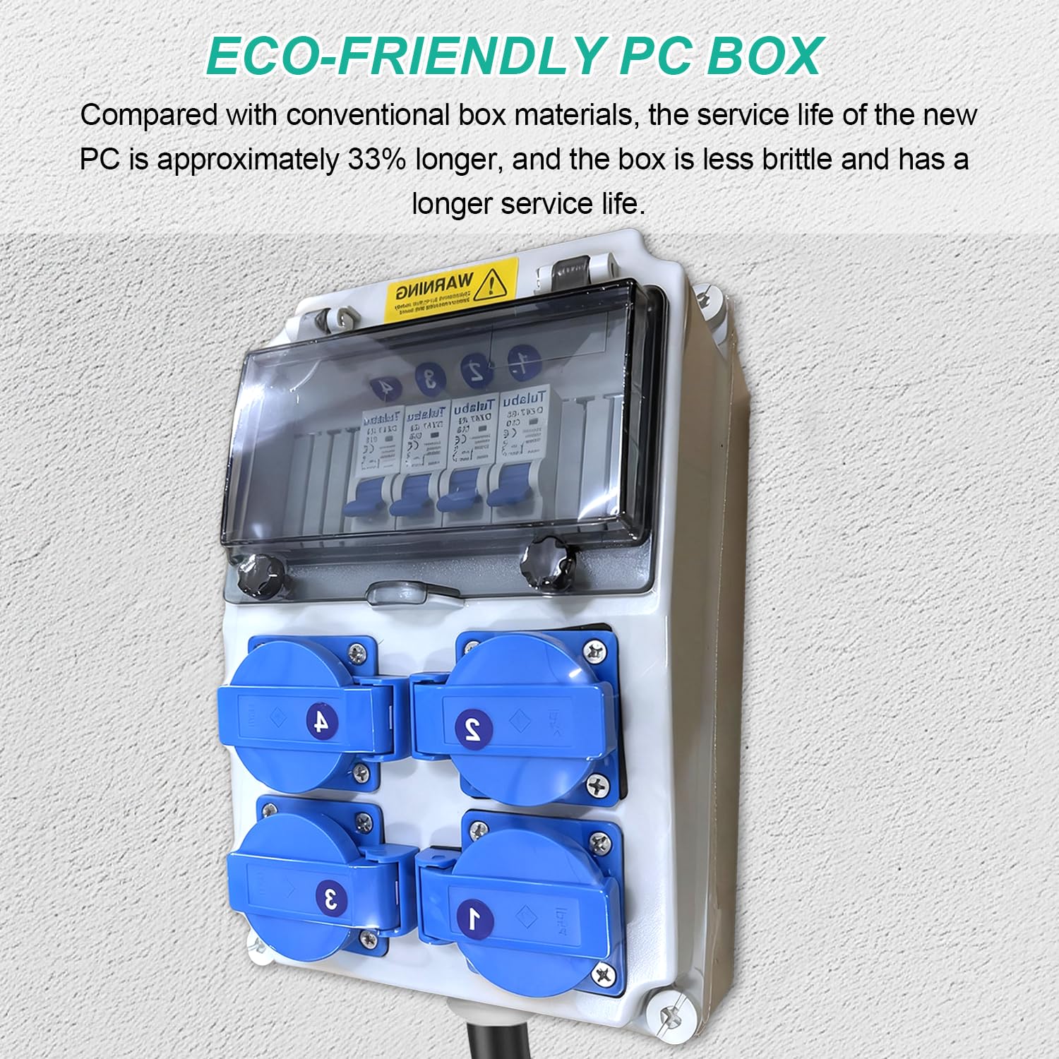 Quadro Elettrico Esterno 16A 230V, Quadro Elettrico Da Cantiere Con IP44, Quadro Elettrico Interno Da Parete, Quadri Elettrici Da Esterno Adatti Per Officine, Cantieri E Altro