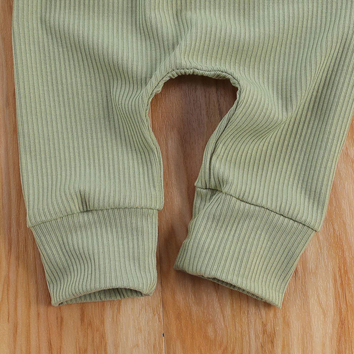 Geagodelia 2 Pezzi Completino da Neonati Felpa a Costine Solid T-Shirt Manica Lunga Maglione Lavorato a Maglia Top Pantaloni Autunno Inverno Pigiama Abbigliamento