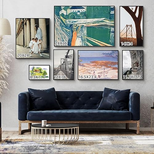 Miniatura 2 de Frametory, Marco de fotos de aluminio de 24 x 36 pulgadas, parte delantera acrílica, marco de póster de metal fino para fotos de 24 x 36 pulgadas,