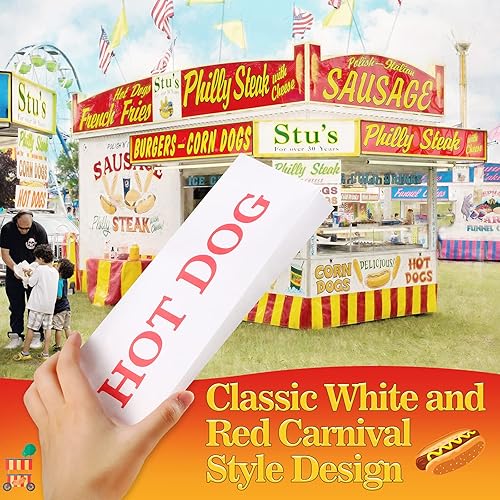 Miniatura 3 de 500 fundas de papel para perros calientes para perros calientes, bolsa de papel para perros calientes y hamburguesas, bolsas de papel para perritos