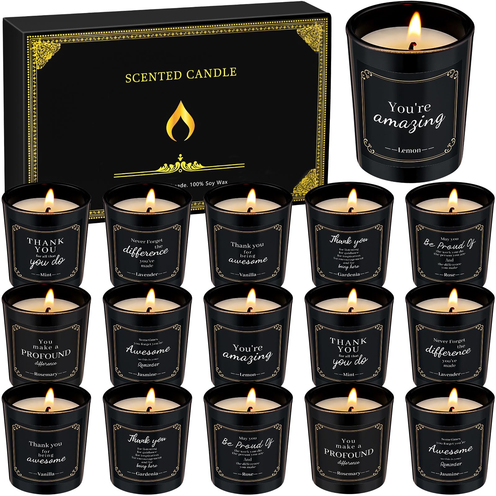 MTLEE 16 Pack Scented Candles