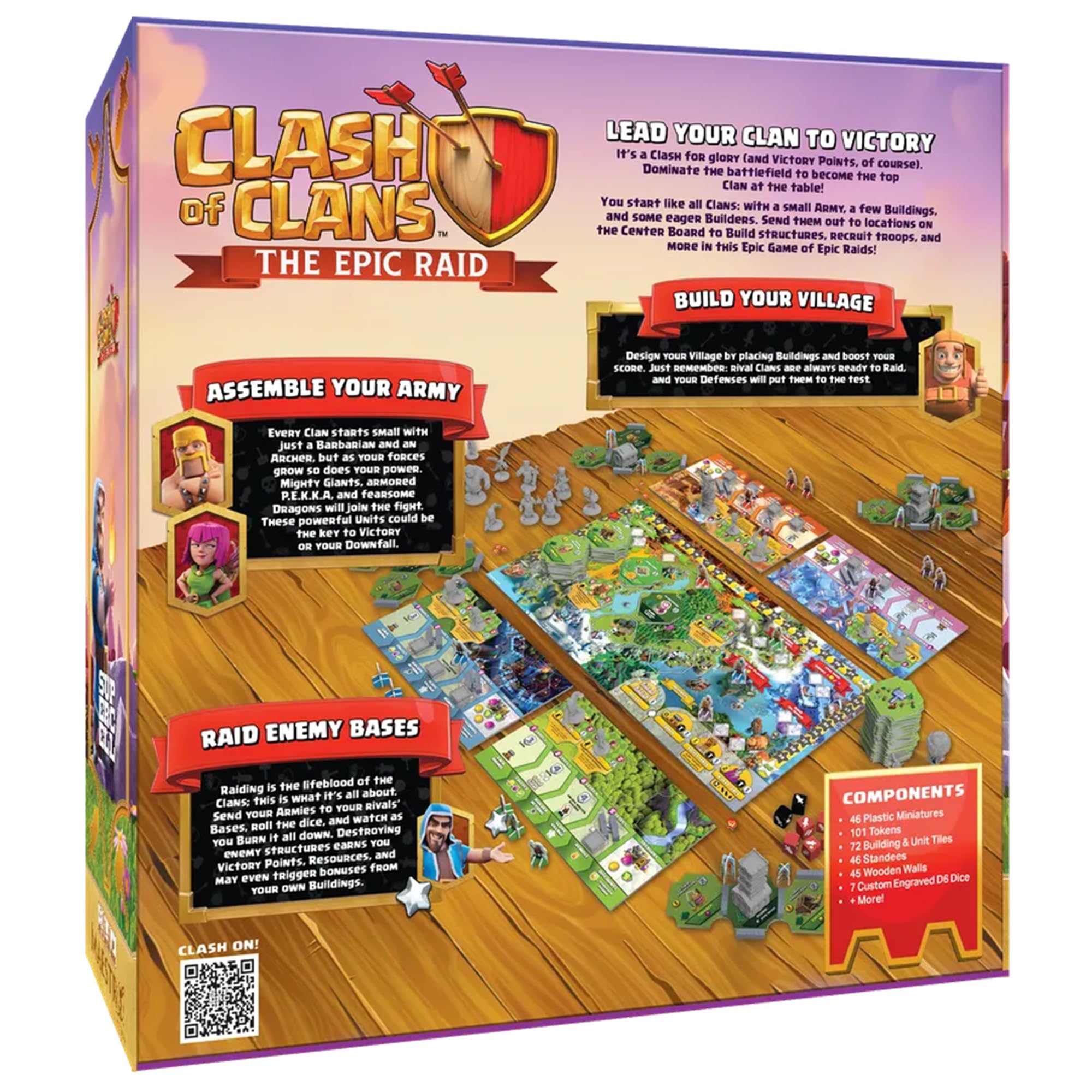 Maestro Media Ventures | Clash Of Clans The Epic Raid | Gioco Da Tavolo Strategico | 2-4 Giocatori | 45-90 Min
