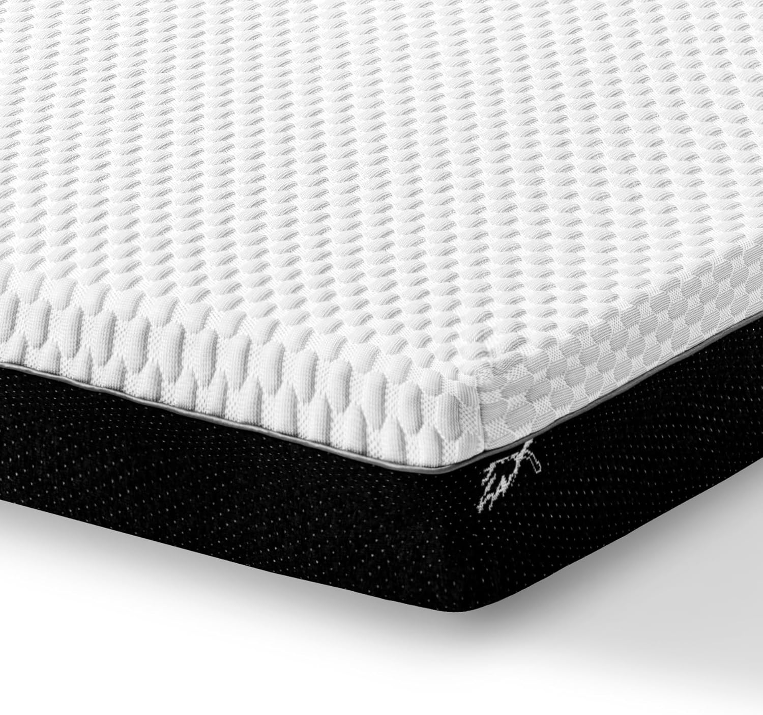 Crib Mattress, Dual-Sided Comfort Baby and Toddler Bed Mattress with Cool Gel Memory Foam, Triple-Layer Breathable Premium Baby Mattress for Infant and Toddler with Removable Outer Cover -White&Black