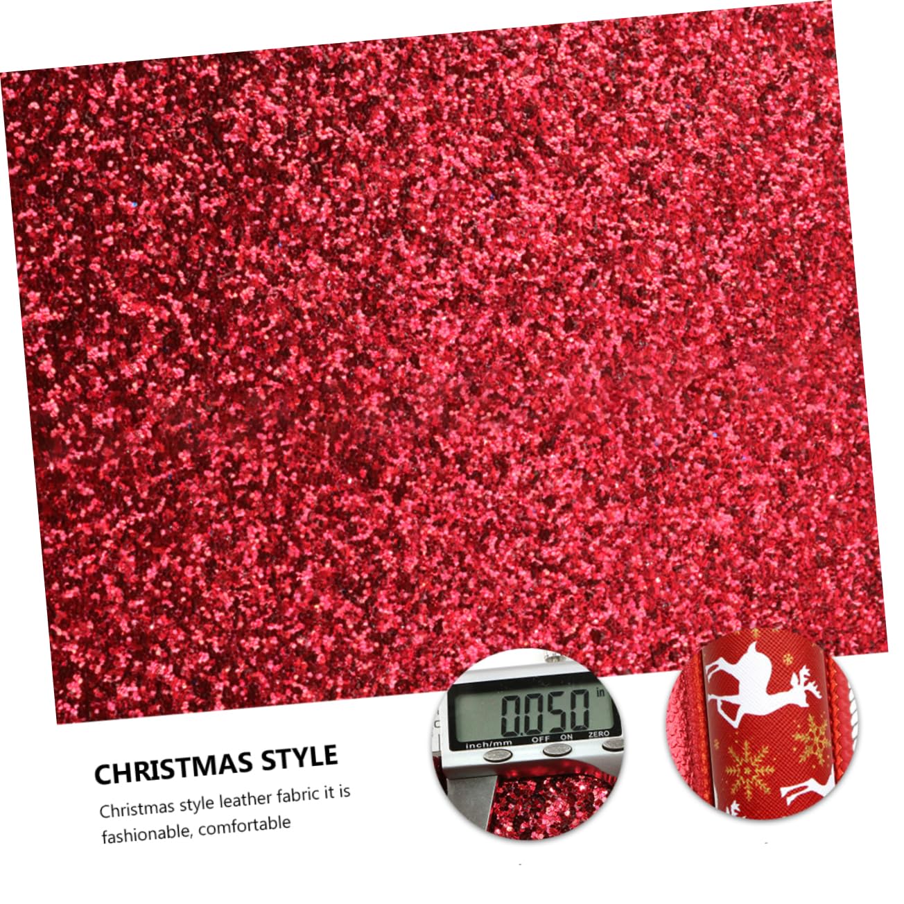 VILLCASE 21 Pezzi Pelle Natalizia lavoretti di Natale bricolage Natale lavoretti Natalizi Kit per la Costruzione dell'Arco Tessuto Artigianale Sintetico Materiale Fai da Te Tessuto in Pelle