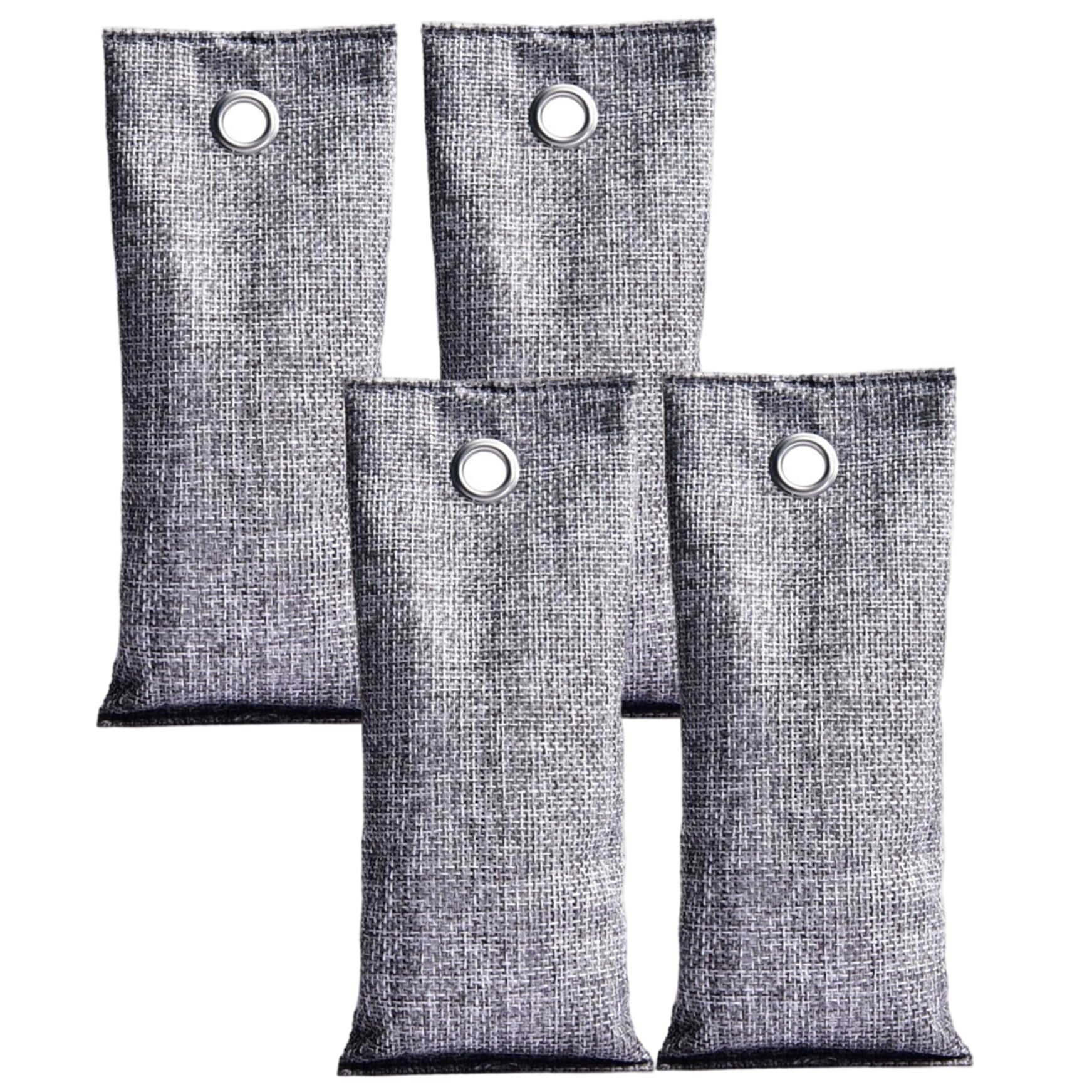 Muzrunq Grey Activated Charcoal Odor Absorber Natural Bamboo Charcoal Air Purifying Bags Air Freshener For Home Closet Car Office, 70G Activated Bags