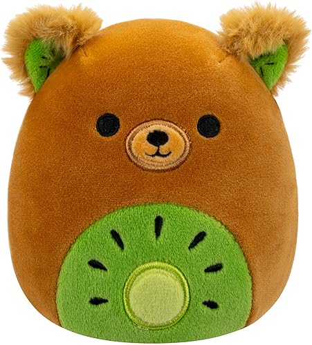 Squishmallows Oso de kiwi Mitchard original de 5 pulgadas - Peluche oficial de Jazwares
