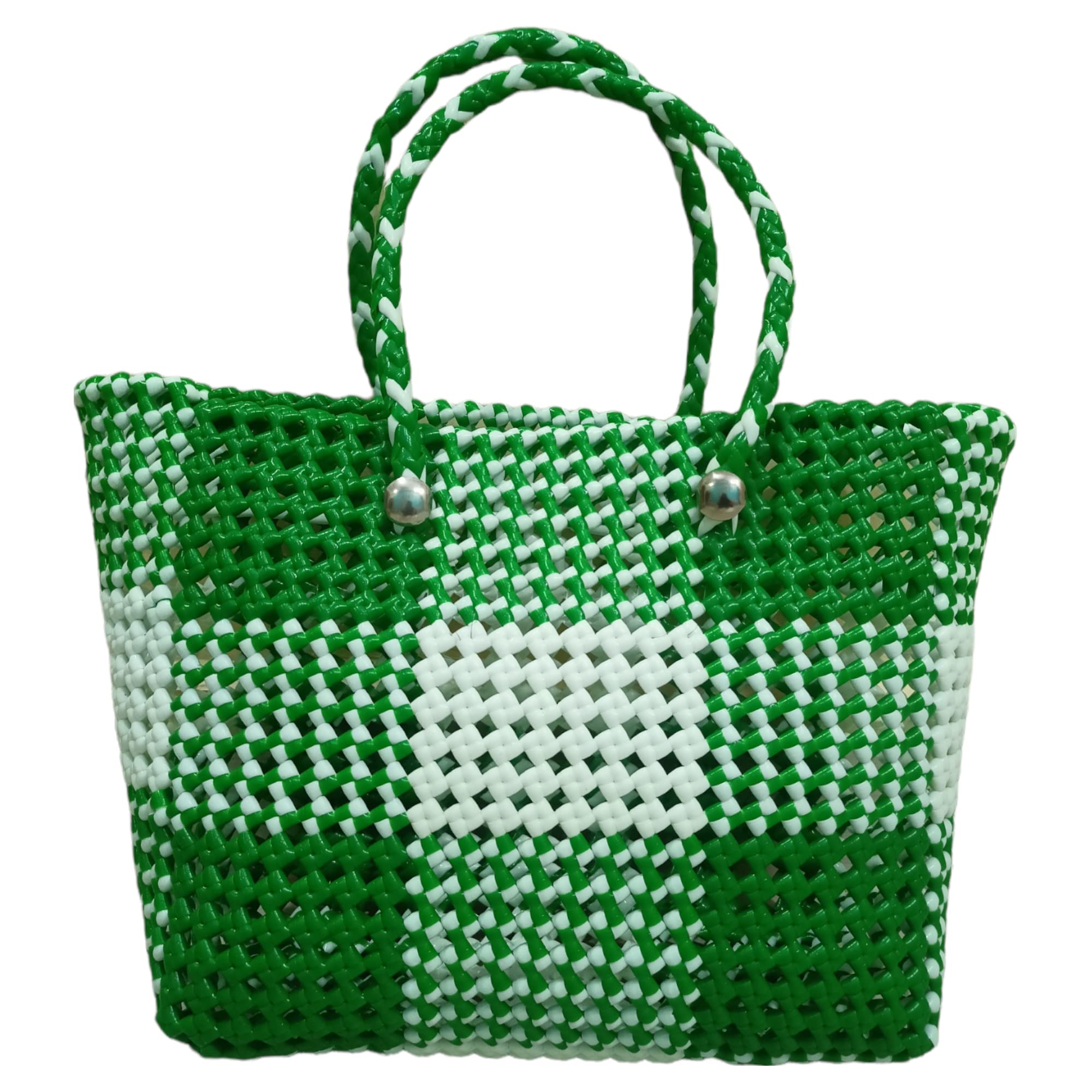 Rectangular Handmade Plastic Wire Koodai Basket, Multipurpose Washable Grocery, Office Lunch, Storage Tokri (Medium)-image-25