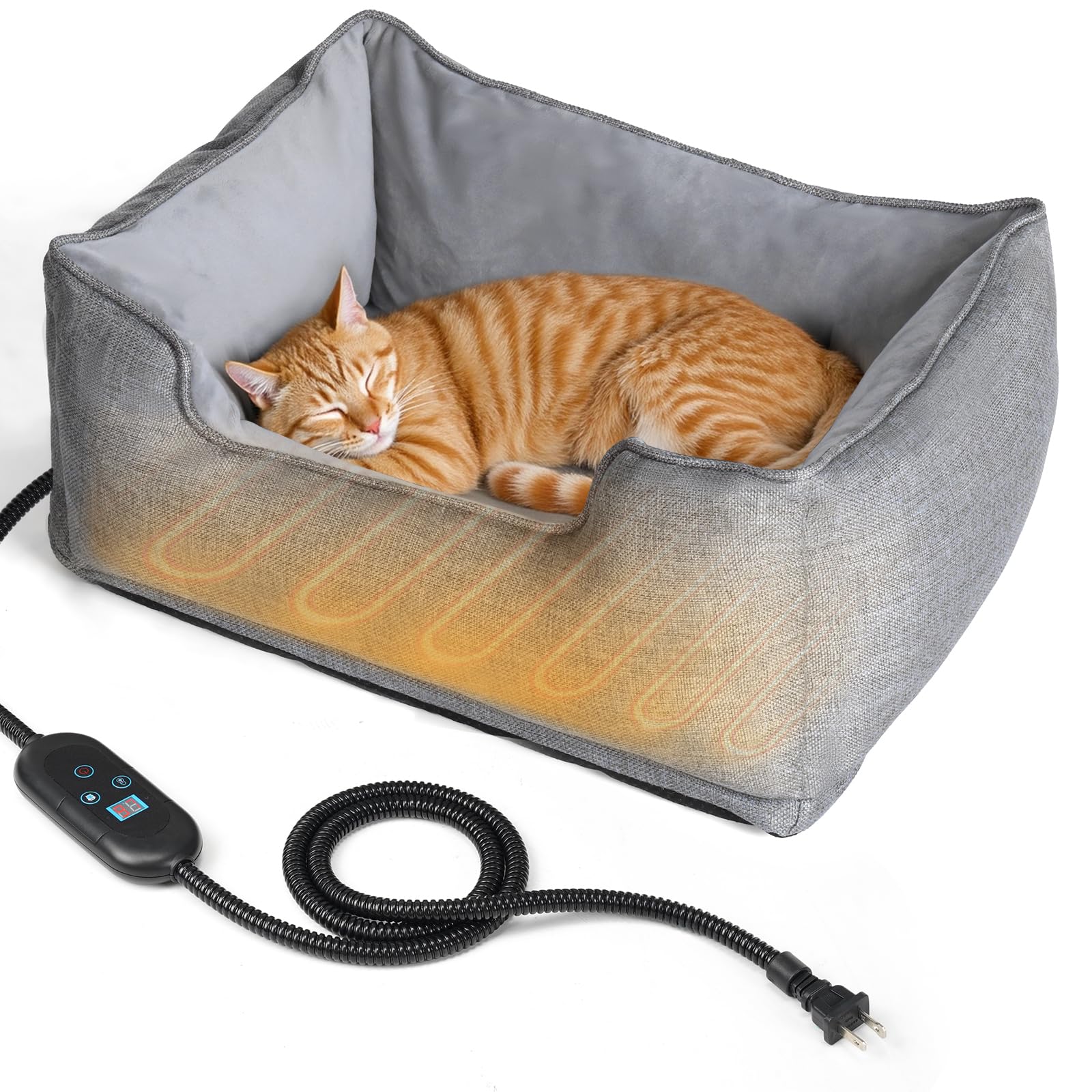 Heated Cat Beds And Pads USB Electrical Heated Pet Bed Energy Saving - Portable Heated Cat Beds With Usb Power