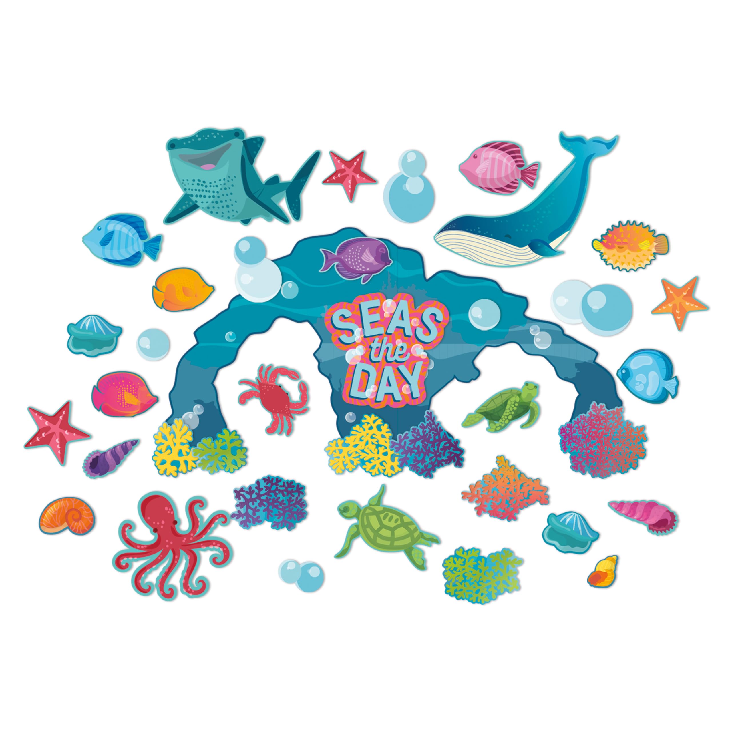 Tableau d'affichage enseignant Eureka Seas The Day 847844 kit multicolore - 8