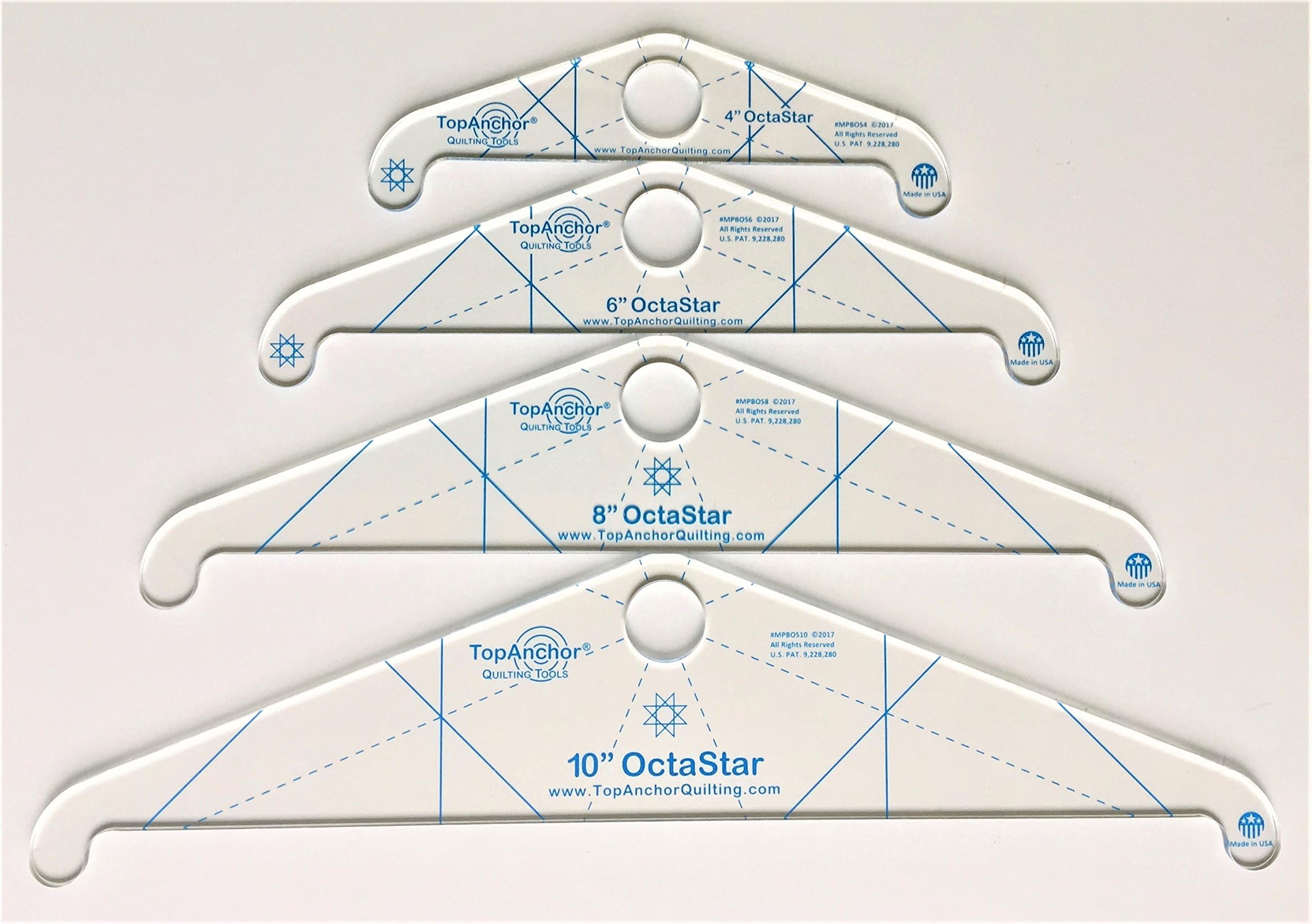 Meander Quilting Template, Creative Sewing Accessories Quilting Rulers for Machine Quilting, Free-Motion Quilt Design, Templates Rulers Transparent for A Simple Meander - Waves