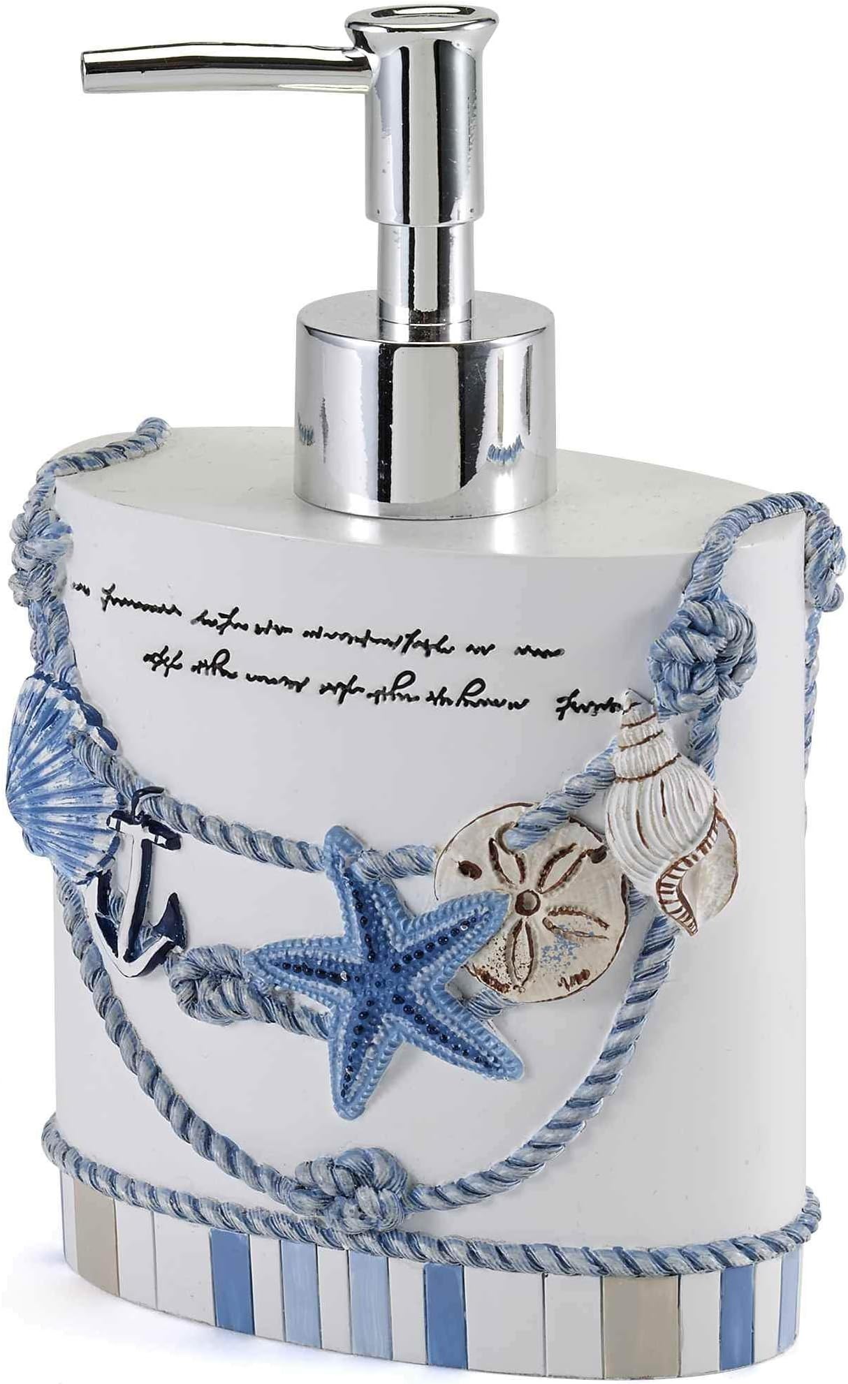 Avanti Linens Island View Collection, Soap Dispenser/Lotion Pump, Multicolor