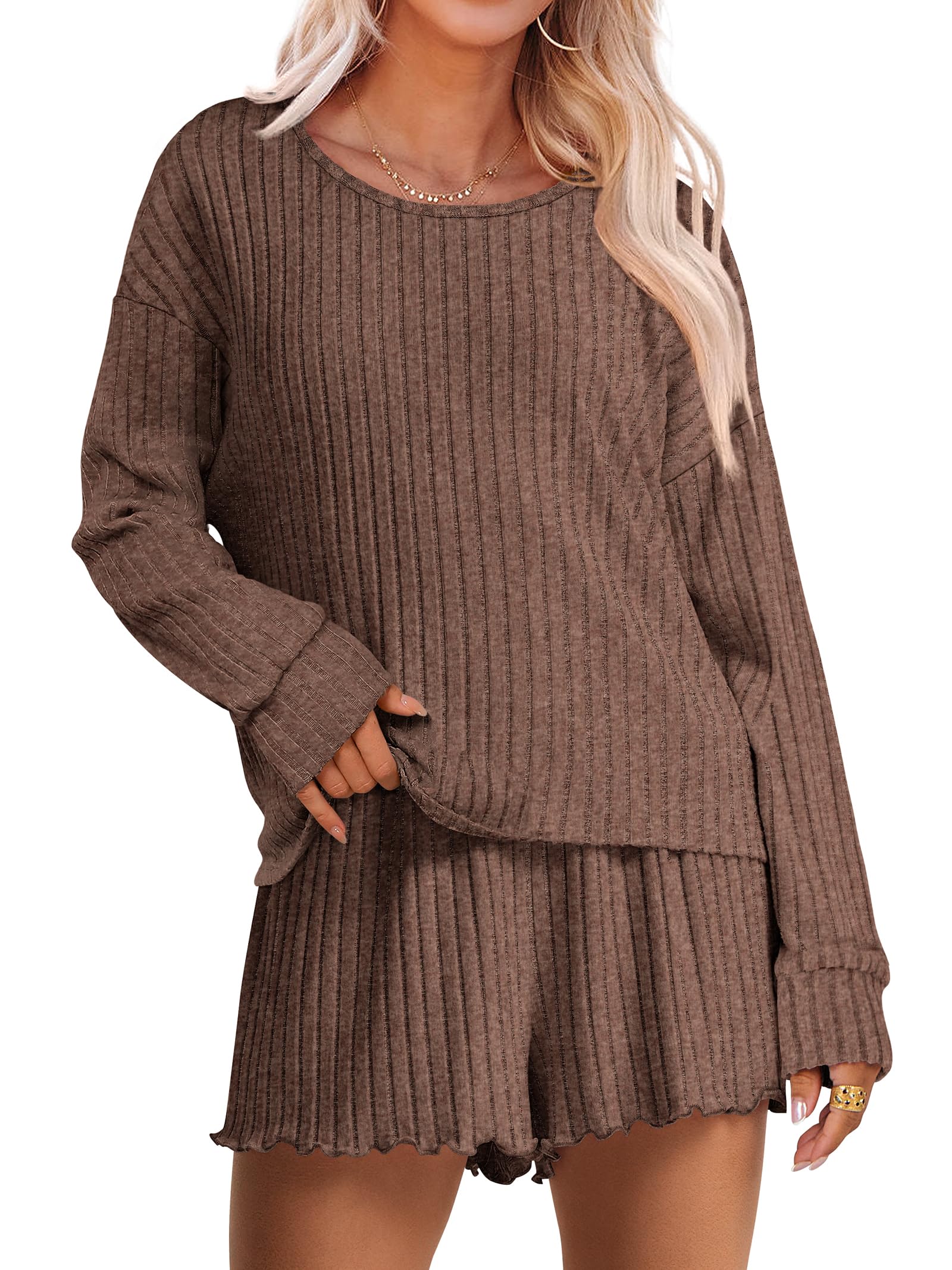 ANRABESS 2 Piece Lounge Pajama Sets