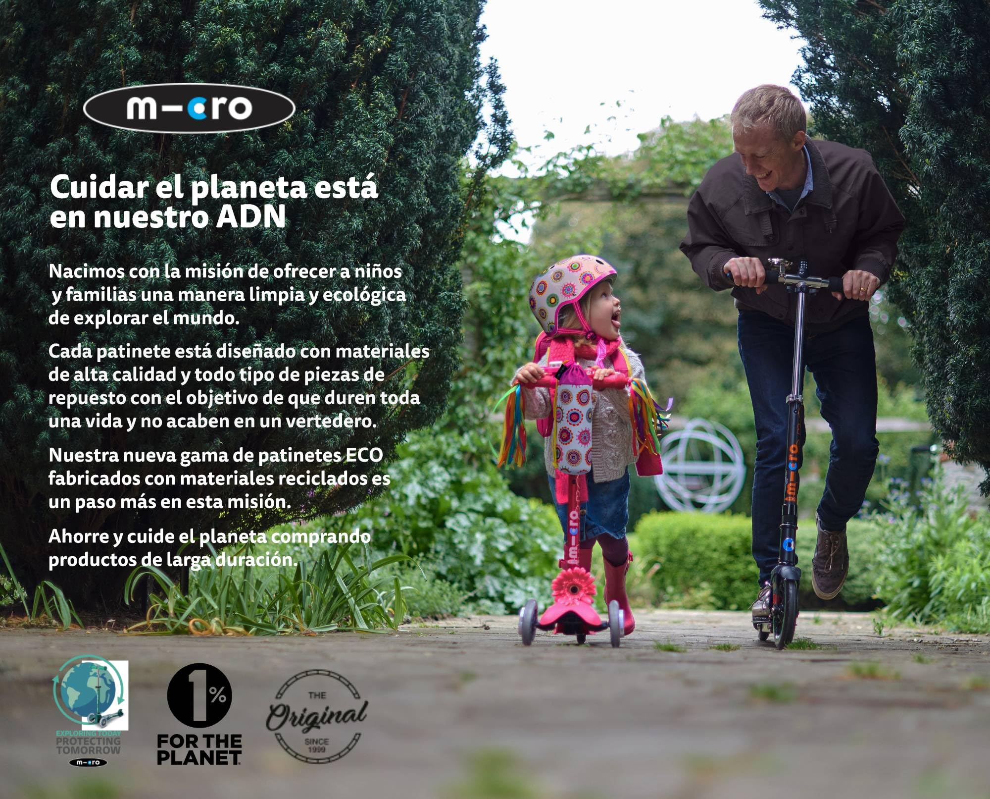 Micro® Abrazaderas para Manillar de patinetes Mini Maxi 2 Ruedas Repuesto Original