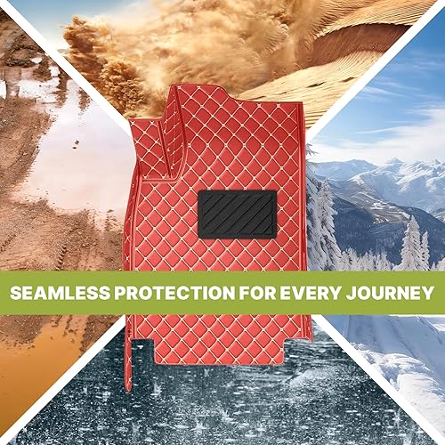 Miniatura 6 de Alfombrillas de coche aptas para Hyundai Tucson 2005-2022 hechas a medida forros de cuero antideslizantes para todo tipo de clima seleccionado para