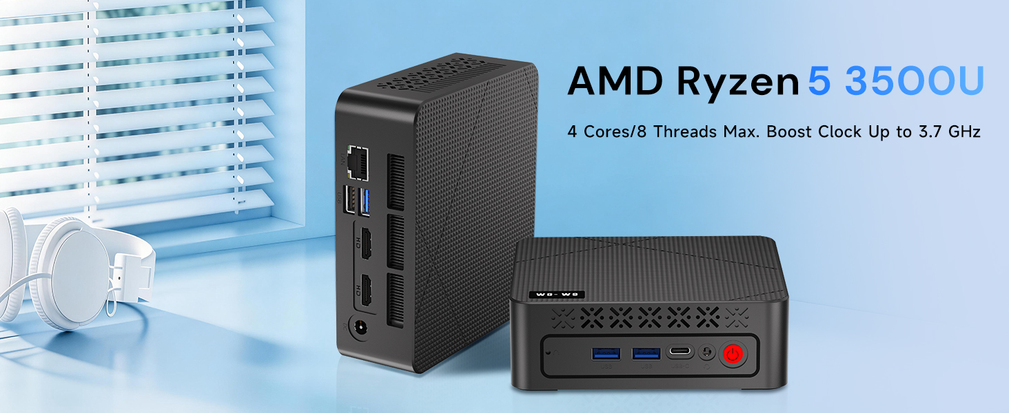 Amazon.com: wo-we Mini PC AMD Ryzen 5 3500U(Beats N150/4300U), 8GB