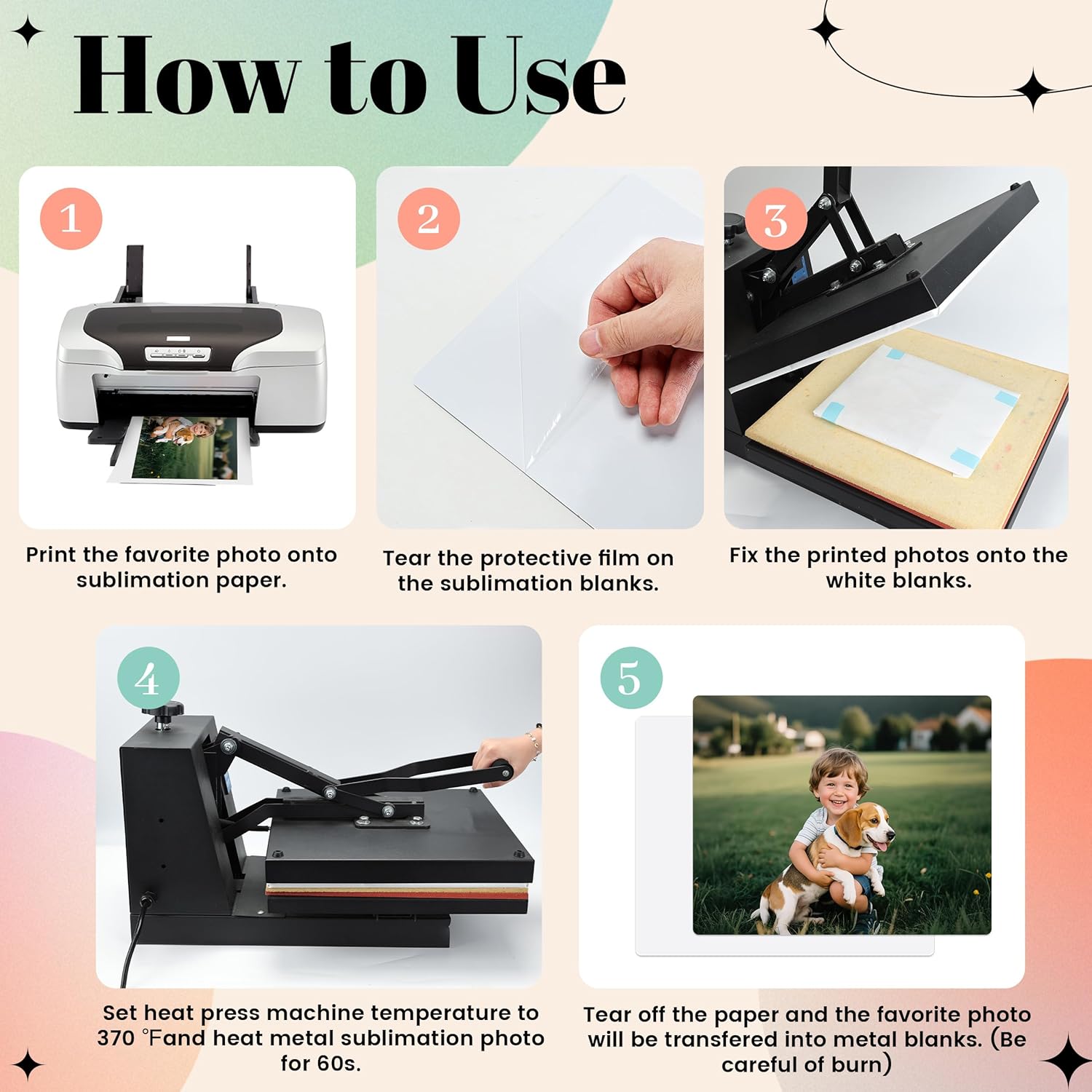 Joyclub 20 Pcs Sublimation Metal Photo Blanks 8x10 Inch Aluminum Sublimation Sign Blanks Wall Photo Sign for Living Room Bedroom Decor 0.45mm Thickness