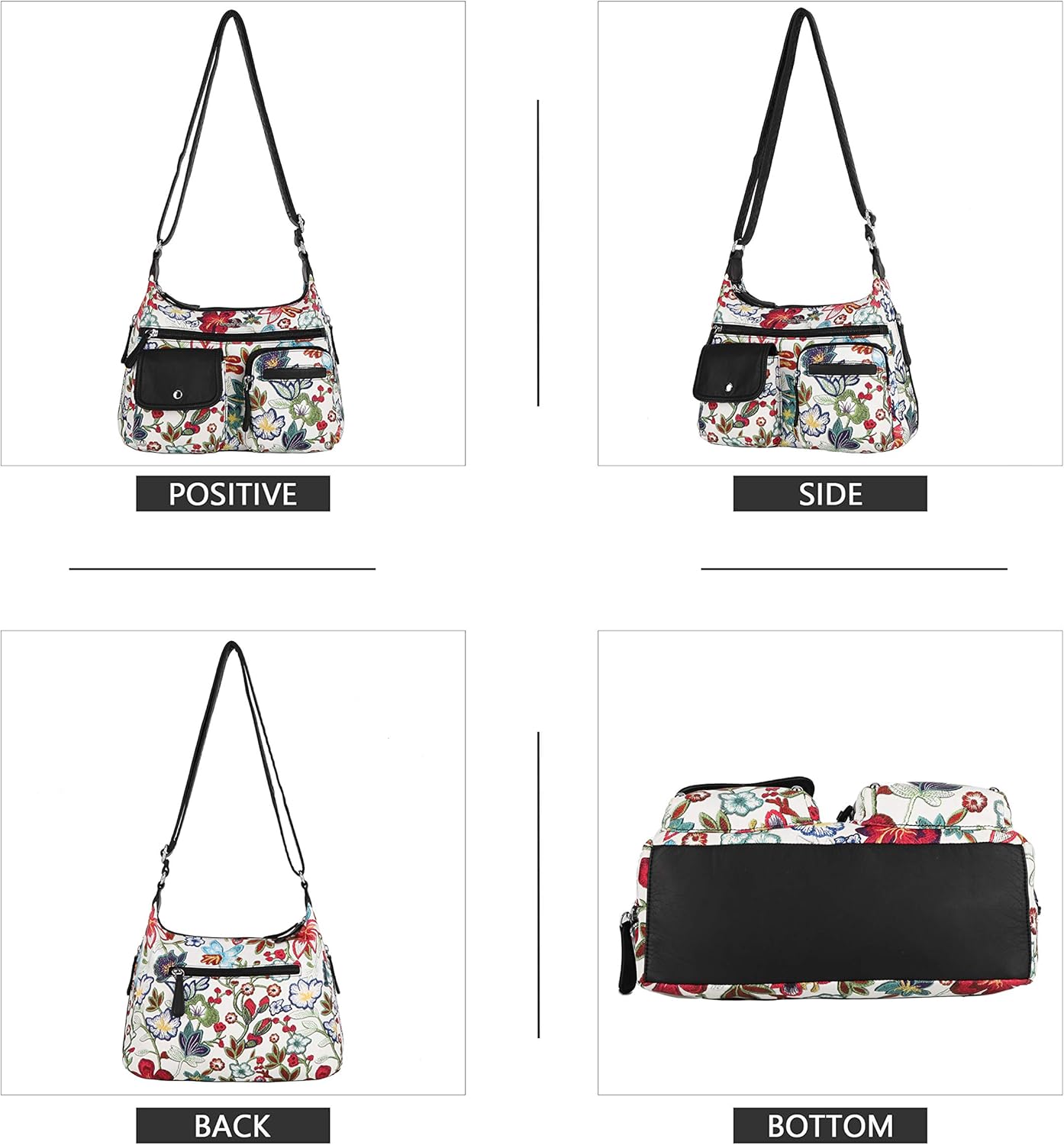 Angel Kiss Crossbody Bags for Women, Ladies Shoulder Handbags and Purses Medium Faux Leather Pocketbooks | Ladies, Medium, Faux Leather