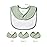 Konssy Muslin Baby Bibs 8 Pack Baby Bandana Drool Bibs Cotton for Unisex Boys and Girls, Soft Absorbent Set for Teething and Drooling
