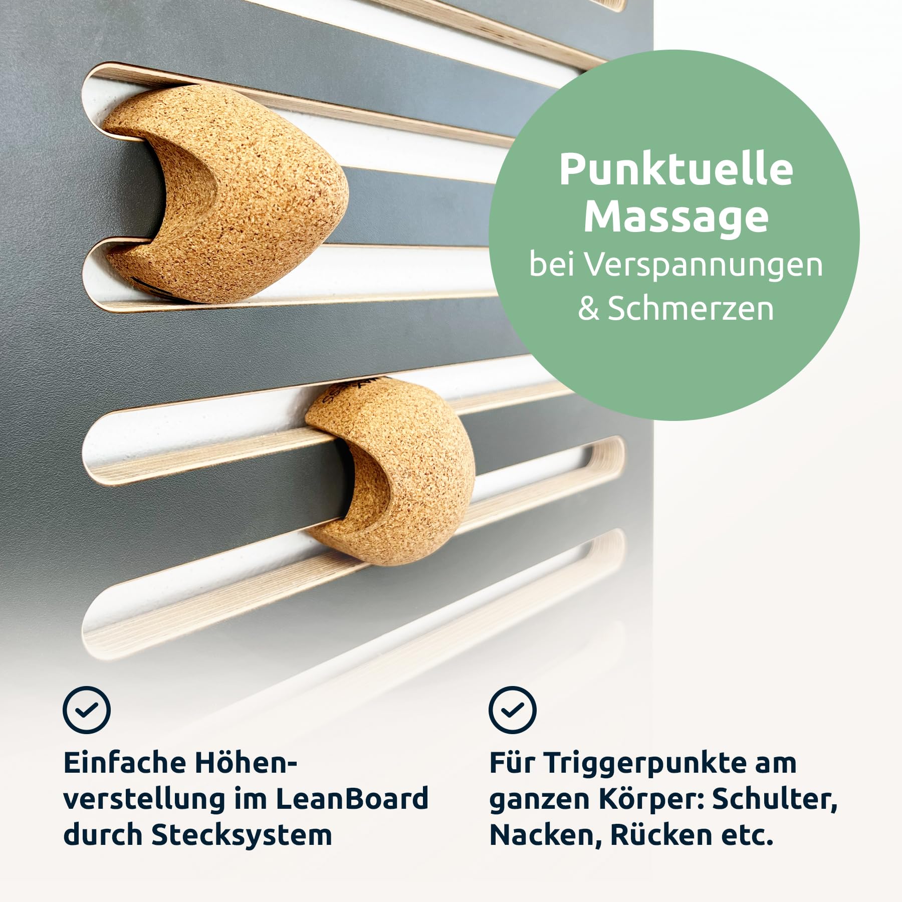 MaxFitness Faszien Set Advanced – Komplettset zur Faszienmassage mit Wandhalterung, PickUp Faszientrainer, 2 Faszienrollen & TriggerDuo – für Rücken, Nacken, Beine & Ganzkörpermassage (Anthrazit)