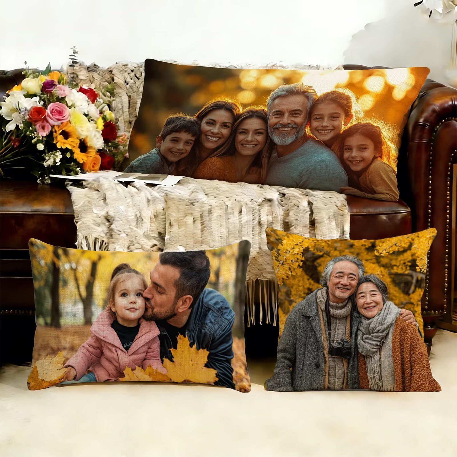 Cojin Personalizado Foto a Doble Cara 60x180cm - Cojines Exterior,Funda de Almohada Impermeable - Regalo Original para San Valentín y Aniversario Parejas para Cama Sofa Terraza Salon Jardin J1-303
