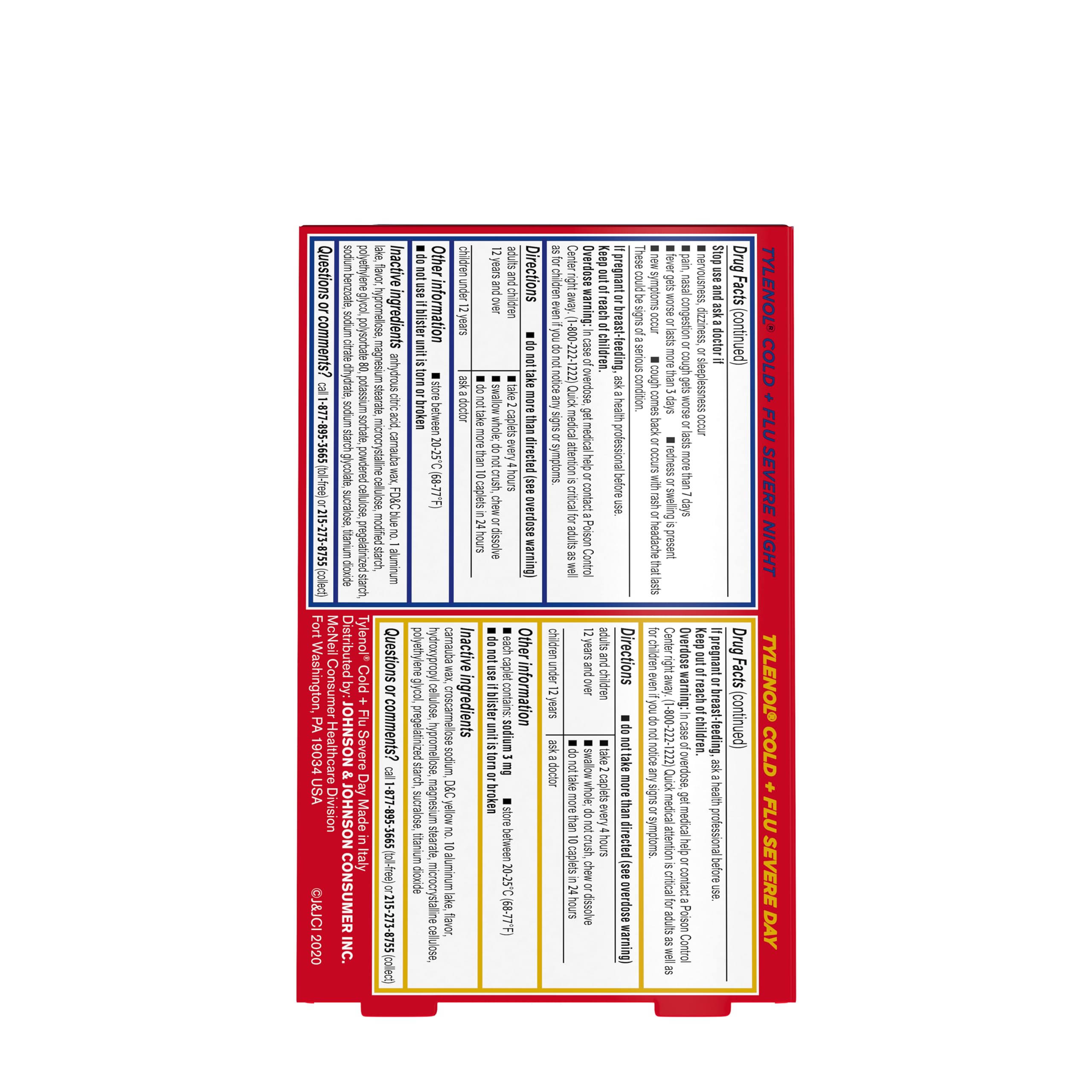 Tylenol Cold + Flu Severe Day & Night Caplets, Combo Pack, 24 Ct — Amazon image 8