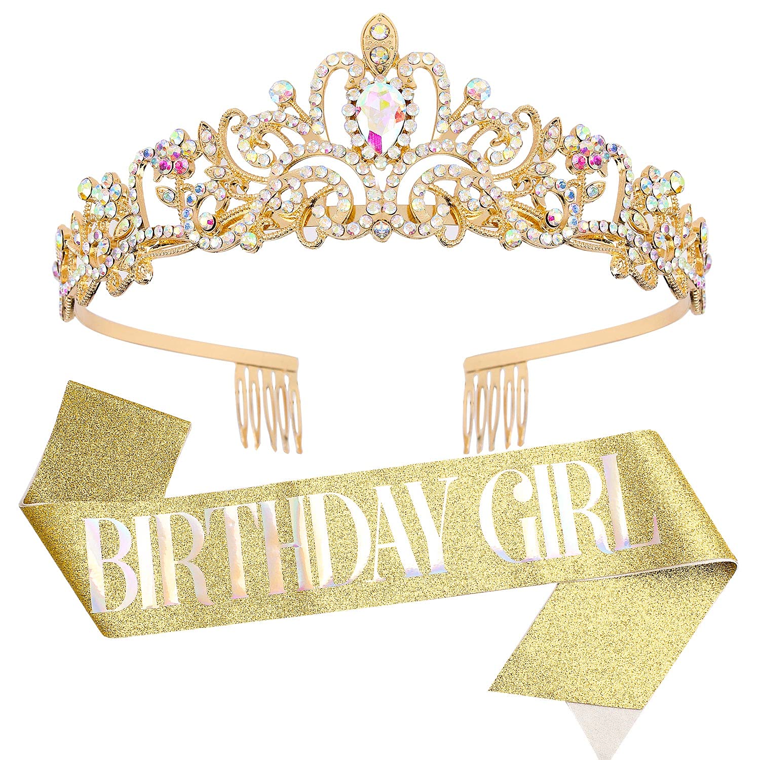 Corone di compleanno per donne, fascia di compleanno e diademi per donne, corona di compleanno e