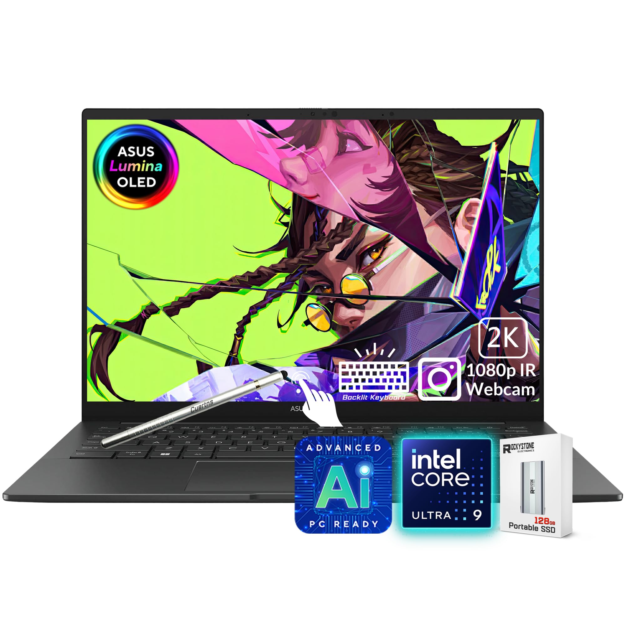 Amazon.com: ASUS Zenbook 14 OLED Laptop, 2K Touchscreen, Intel