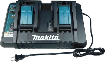 Makita DC18RD 18V Lithium-Ion Dual Port Rapid Optimum Charger with USB Port