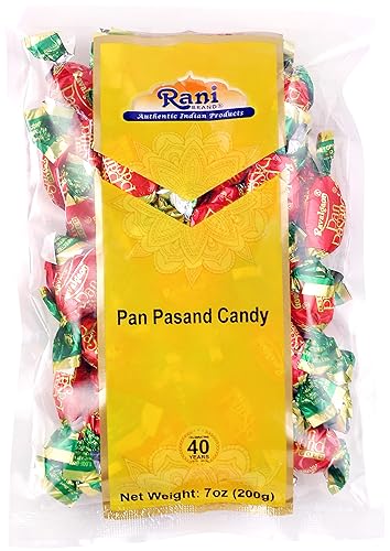 Rani Pan Pasand Candy 7oz (200g) envueltos individualmente  Indian Tasty Treats  Vegano  Apto para gluten  Sin OMG  Origen indio