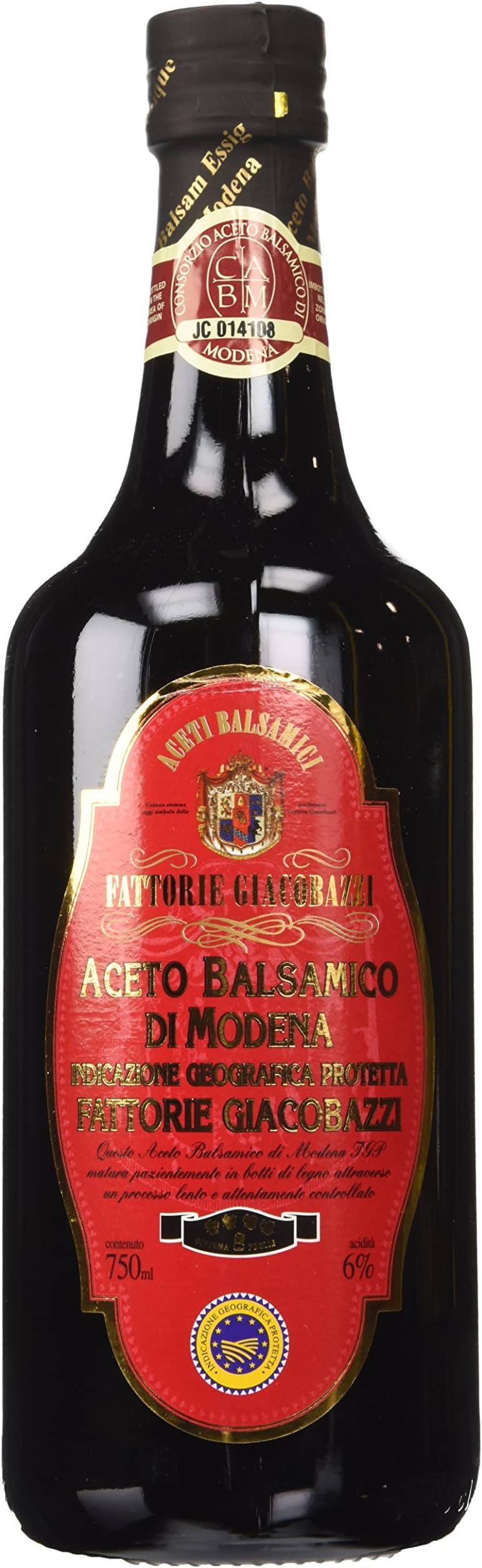 Giacobazzi: Balsamic Vinegar of Modena PGI 750ml 25.36fl.oz [ Italian Import ]